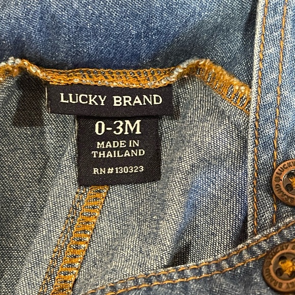 Lucky Brand Overall Outfit size 0-3 - Picture 6 of 7